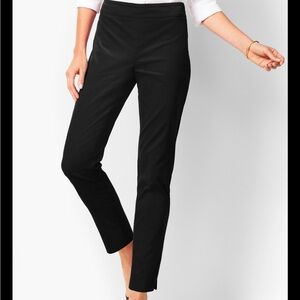 NWT Talbots Black Velveteen Ankle Pants